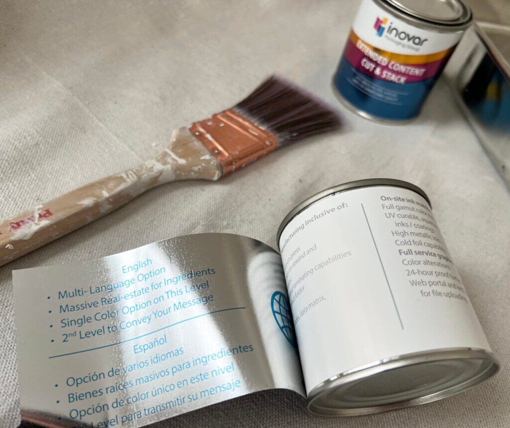 Custom Printed Paint Can Labels