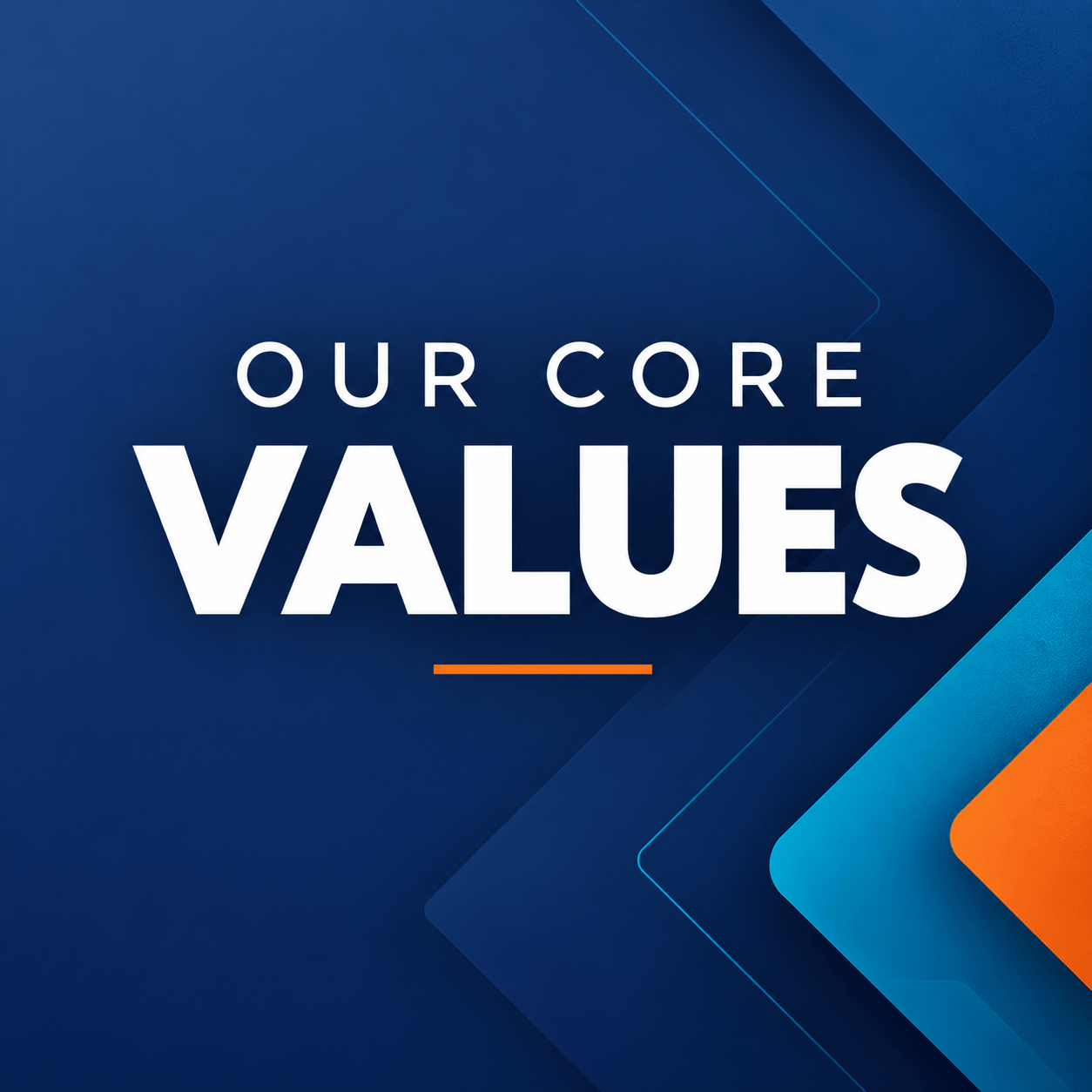 Our Core Values Corporate Poster